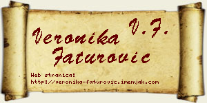 Veronika Faturović vizit kartica